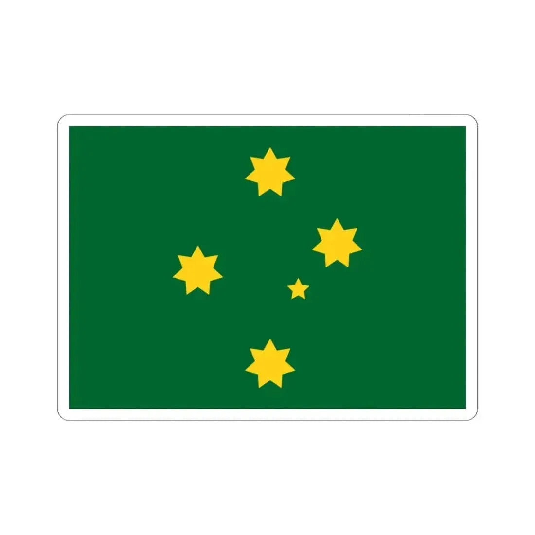Ausflags Proposal 1991 Australian Flag Proposal (Australia) STICKER Vinyl Kiss-Cut Decal 3 Inch White - The Sticker Space