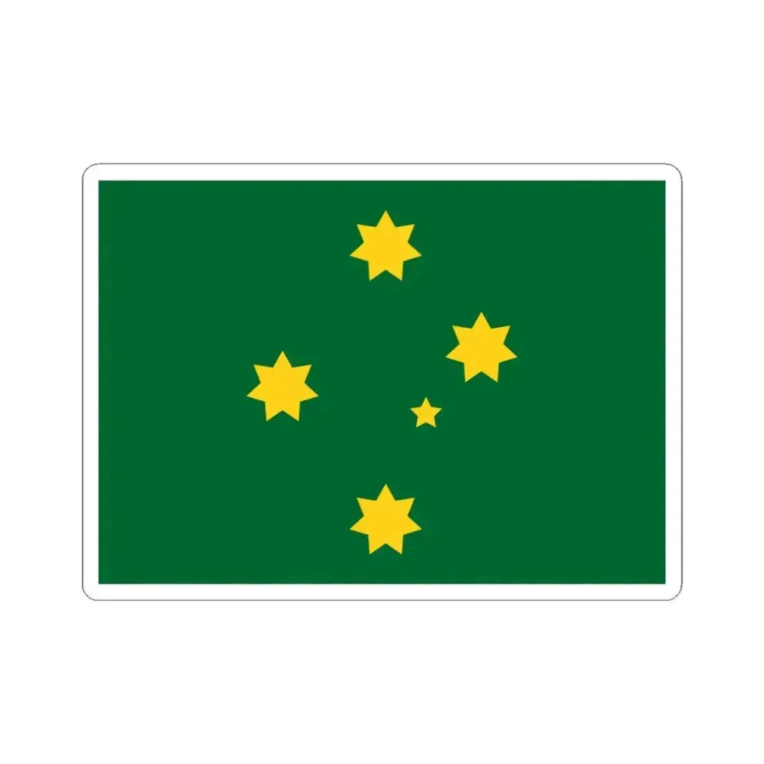 Ausflags Proposal 1991 Australian Flag Proposal (Australia) STICKER Vinyl Kiss-Cut Decal 4 Inch White - The Sticker Space