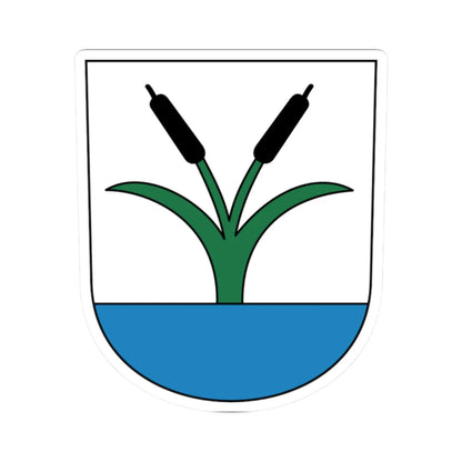 Auslikon-Balm-coat-of-arms (Switzerland) (Coat of Arms) STICKER Vinyl Kiss-Cut Decal 2 Inch White - The Sticker Space