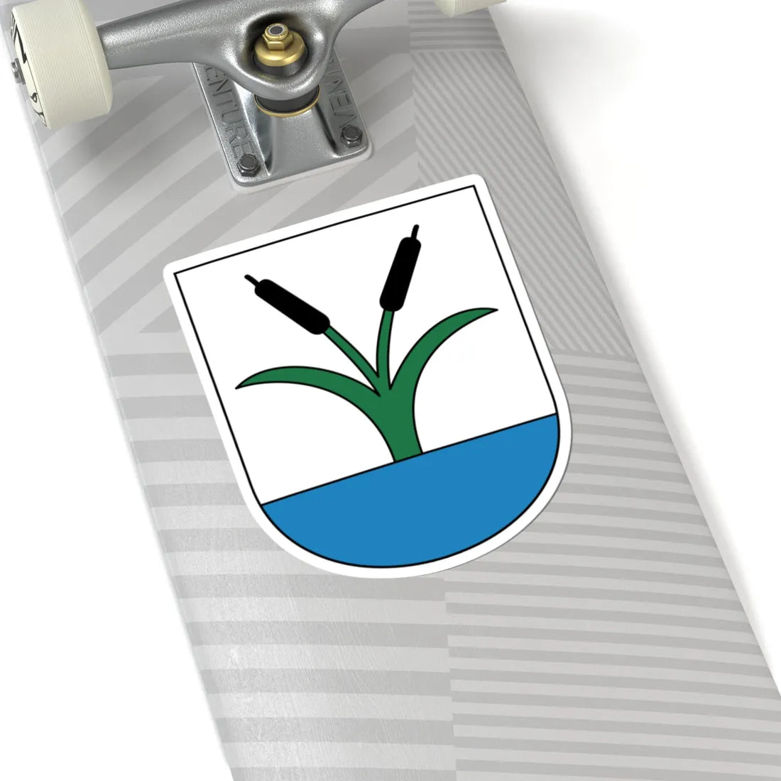 Auslikon-Balm-coat-of-arms (Switzerland) (Coat of Arms) STICKER Vinyl Kiss-Cut Decal - The Sticker Space