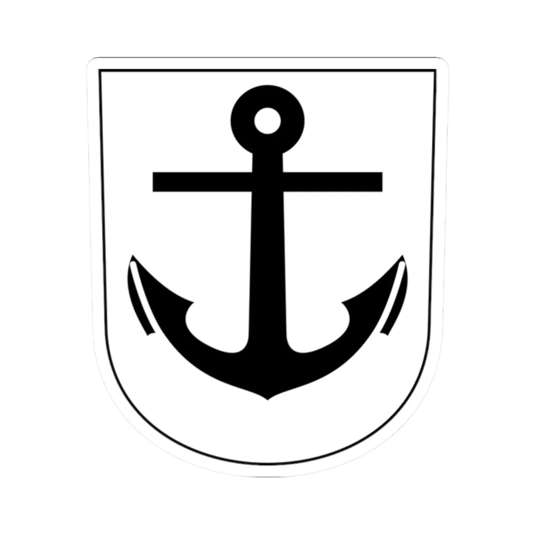 Aussersihl-blazon (Switzerland) (Coat of Arms) STICKER Vinyl Kiss-Cut Decal 2 Inch White - The Sticker Space
