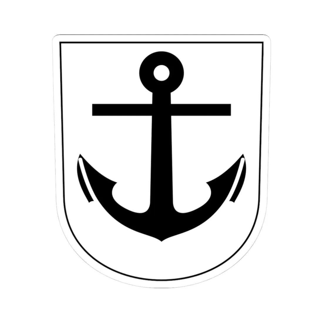 Aussersihl-blazon (Switzerland) (Coat of Arms) STICKER Vinyl Kiss-Cut Decal 3 Inch White - The Sticker Space