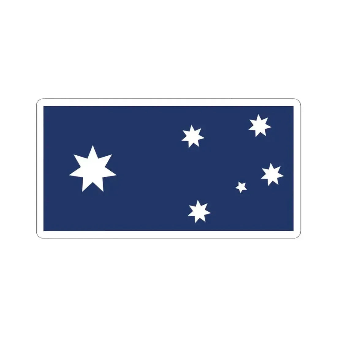 Australasian Posts Proposal 1968 Australian Flag Proposal (Australia) STICKER Vinyl Kiss-Cut Decal 4 Inch White - The Sticker Space
