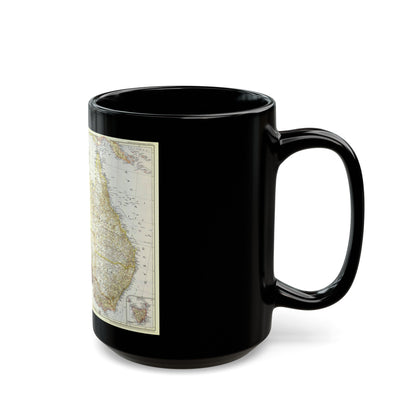 Australia (1948) (Map) Black Coffee Mug-The Sticker Space