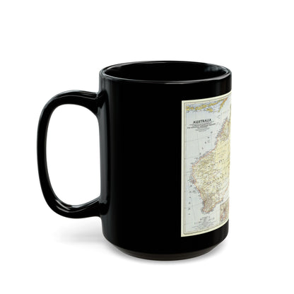 Australia (1948) (Map) Black Coffee Mug-The Sticker Space