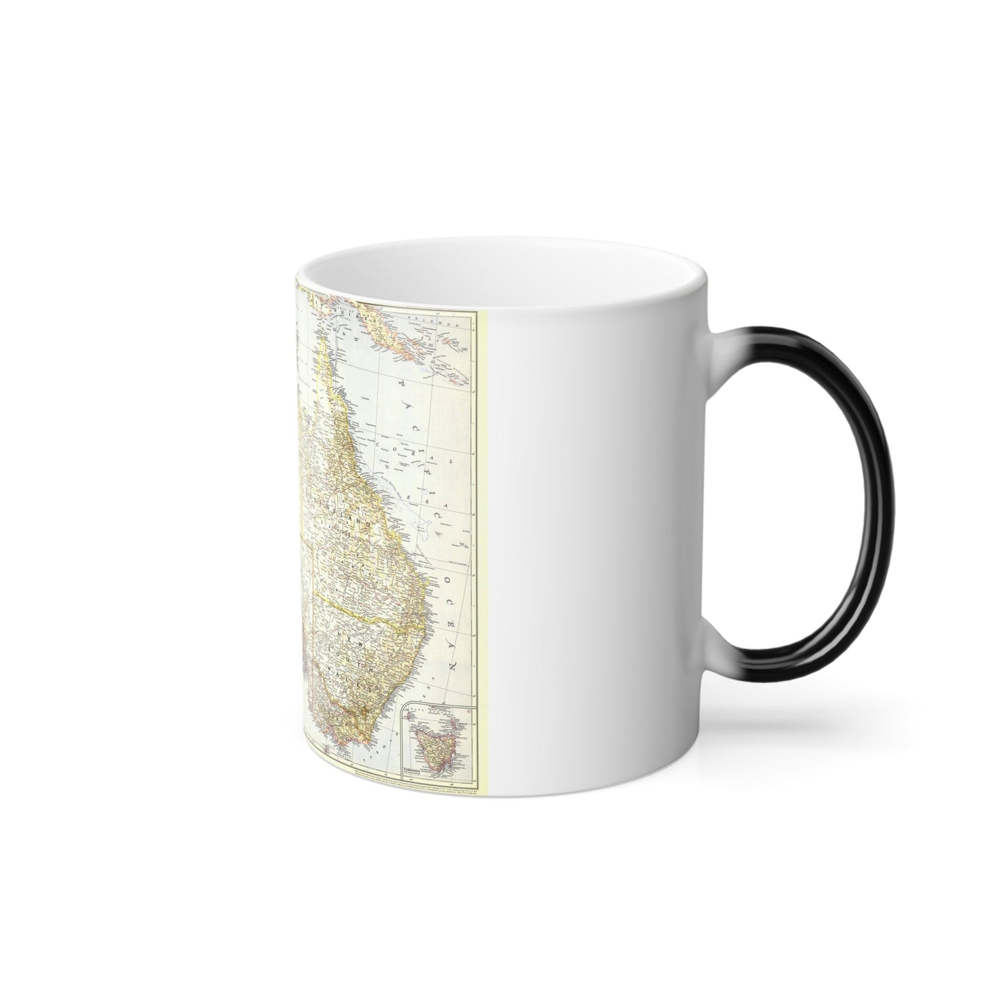 Australia (1948) (Map) Color Changing Mug 11oz-11oz-The Sticker Space