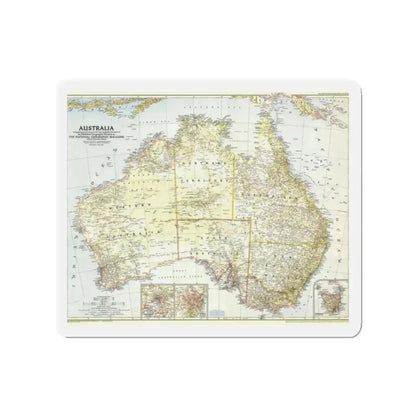 Australia (1948) (Map) Refrigerator Magnet 2 Inch - The Sticker Space