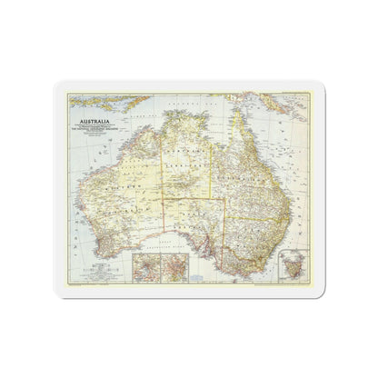 Australia (1948) (Map) Refrigerator Magnet-4" x 4"-The Sticker Space