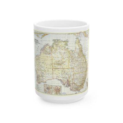 Australia (1948) (Map) White Coffee Mug-15oz-The Sticker Space