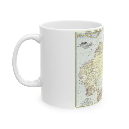 Australia (1948) (Map) White Coffee Mug-The Sticker Space