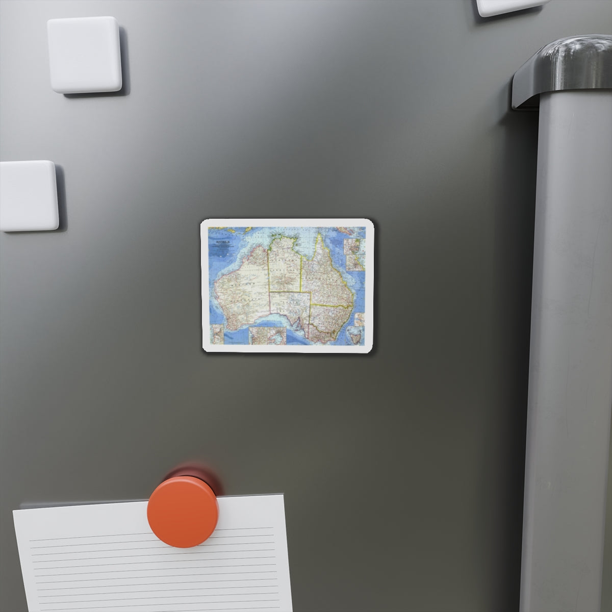 Australia (1963) (Map) Refrigerator Magnet-The Sticker Space