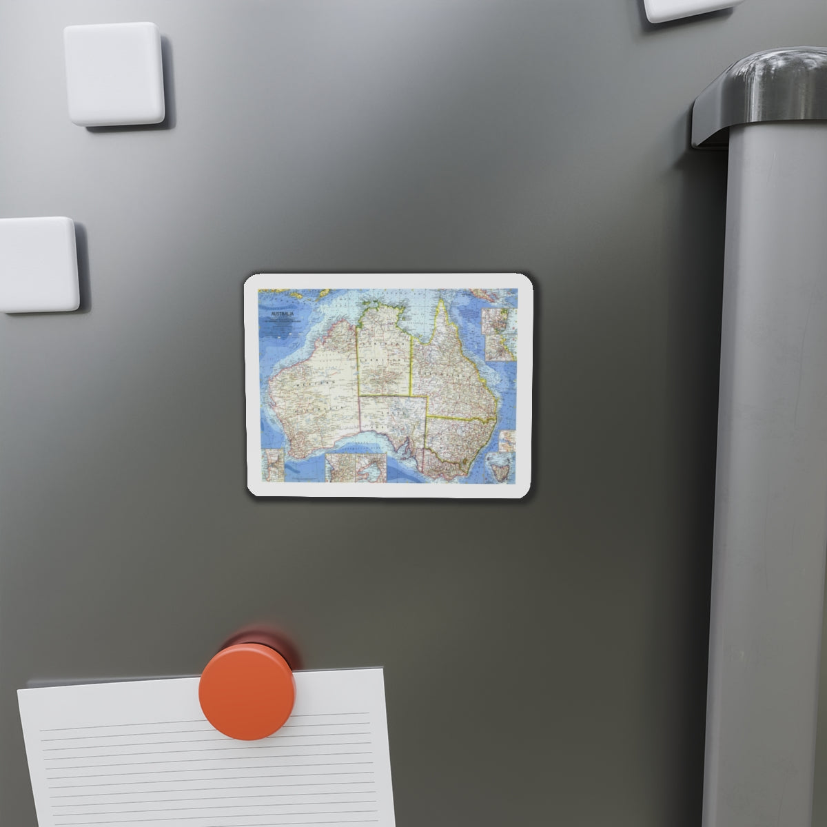 Australia (1963) (Map) Refrigerator Magnet-The Sticker Space