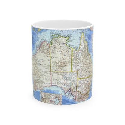 Australia (1963) (Map) White Coffee Mug-11oz-The Sticker Space