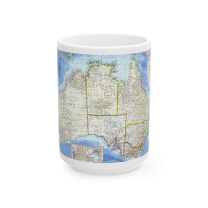 Australia (1963) (Map) White Coffee Mug-15oz-The Sticker Space