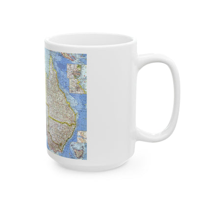 Australia (1963) (Map) White Coffee Mug-The Sticker Space