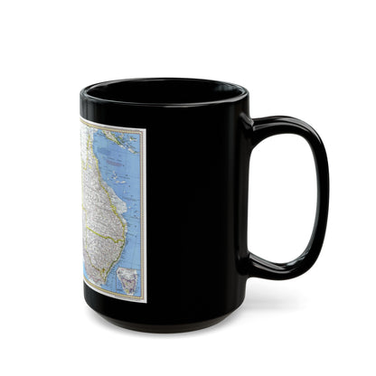 Australia (1979) (Map) Black Coffee Mug-The Sticker Space