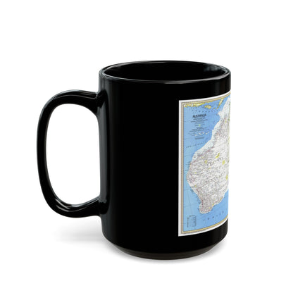 Australia (1979) (Map) Black Coffee Mug-The Sticker Space