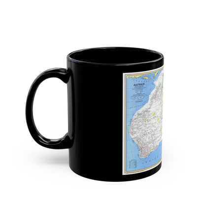 Australia (1979) (Map) Black Coffee Mug-The Sticker Space