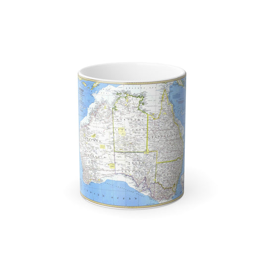 Australia (1979) (Map) Color Changing Mug 11oz-11oz-The Sticker Space