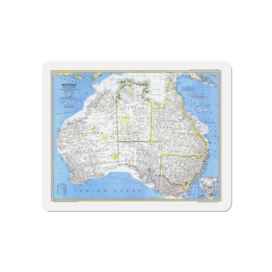 Australia (1979) (Map) Refrigerator Magnet-6 × 6"-The Sticker Space