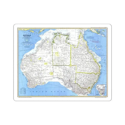 Australia (1979) (Map) STICKER Vinyl Kiss-Cut Decal 4 Inch White - The Sticker Space