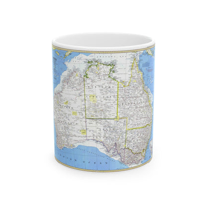 Australia (1979) (Map) White Coffee Mug-11oz-The Sticker Space