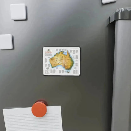 Australia - A Traveller's Look (1988) (Map) Refrigerator Magnet - The Sticker Space