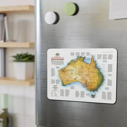 Australia - A Traveller's Look (1988) (Map) Refrigerator Magnet - The Sticker Space