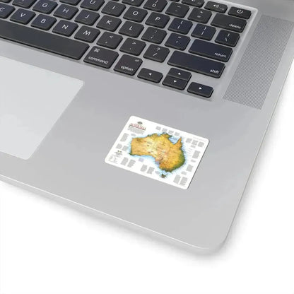 Australia - A Traveller's Look (1988) (Map) STICKER Vinyl Kiss-Cut Decal - The Sticker Space