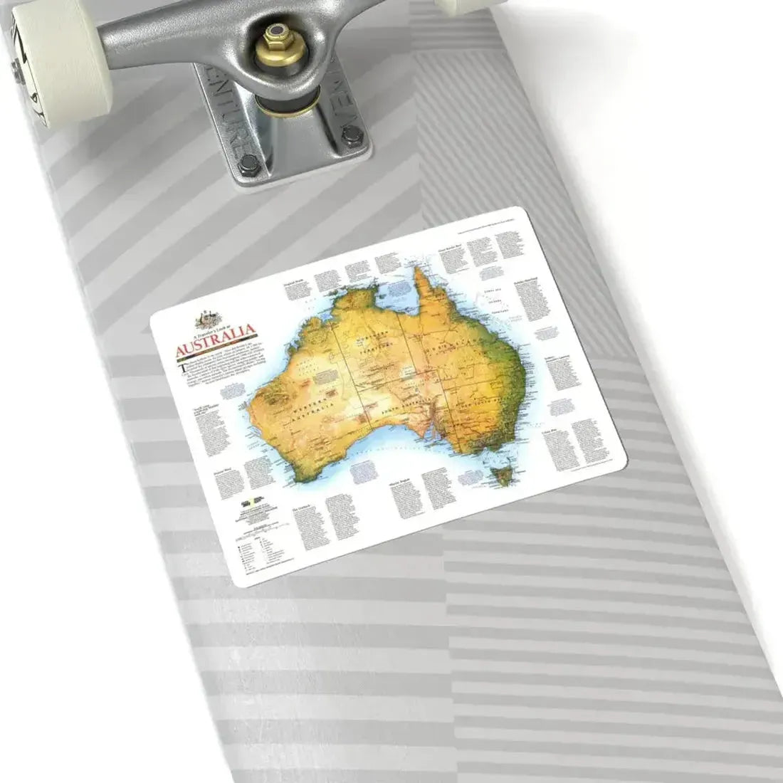 Australia - A Traveller's Look (1988) (Map) STICKER Vinyl Kiss-Cut Decal - The Sticker Space
