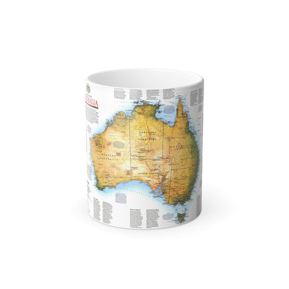 Australia - A Traveller's Look (1988) (Map) Color Changing Mug 11oz-11oz-The Sticker Space