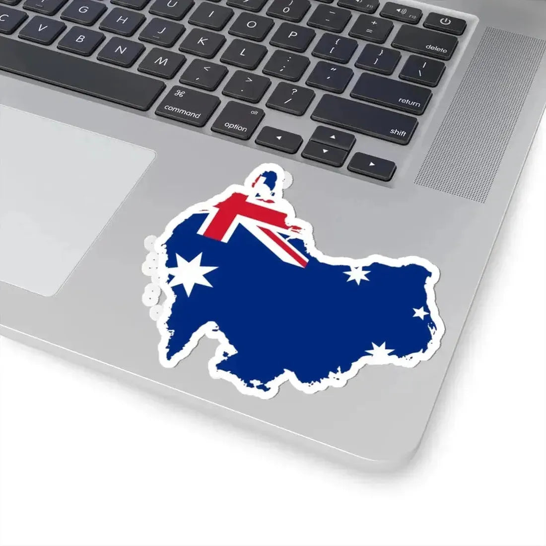 Australia flag-map South at top (Australia) STICKER Vinyl Kiss-Cut Decal - The Sticker Space