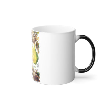 Australia- Land of Living Fossils (1979) (Map) Color Changing Mug 11oz-11oz-The Sticker Space