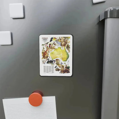 Australia- Land of Living Fossils (1979) (Map) Refrigerator Magnet - The Sticker Space