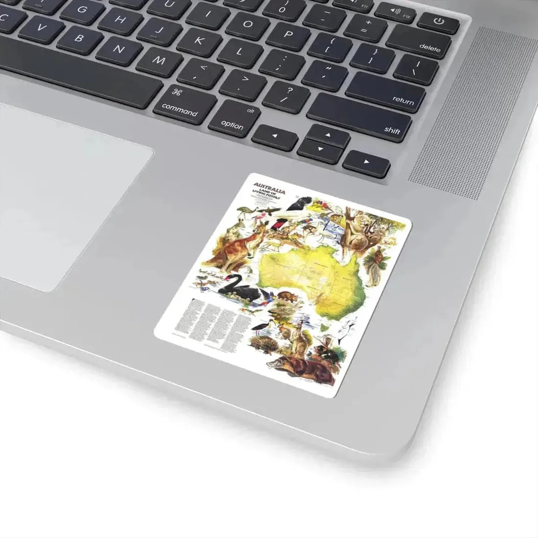 Australia- Land of Living Fossils (1979) (Map) STICKER Vinyl Kiss-Cut Decal - The Sticker Space