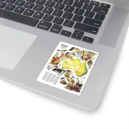Australia- Land of Living Fossils (1979) (Map) STICKER Vinyl Kiss-Cut Decal - The Sticker Space
