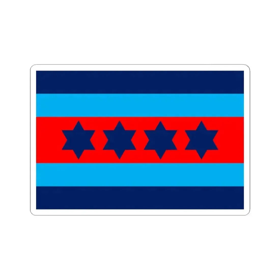 Australian Air Chief Marshal Officer Distinguishing Flag (Australia) STICKER Vinyl Kiss-Cut Decal 2 Inch White - The Sticker Space