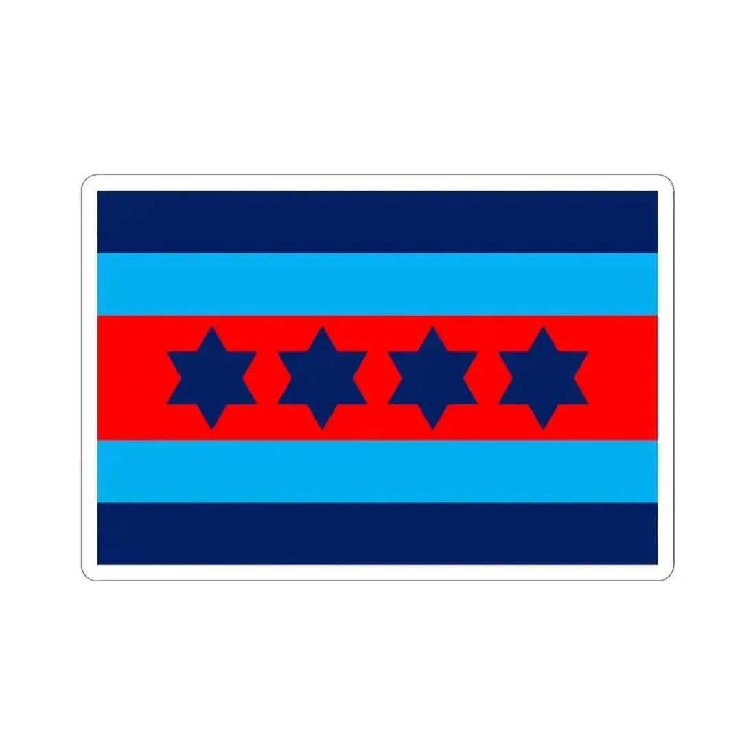 Australian Air Chief Marshal Officer Distinguishing Flag (Australia) STICKER Vinyl Kiss-Cut Decal 3 Inch White - The Sticker Space