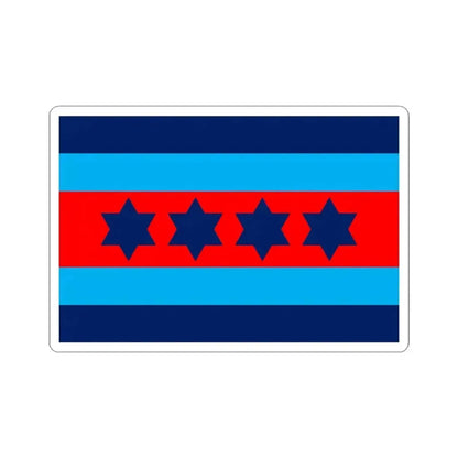 Australian Air Chief Marshal Officer Distinguishing Flag (Australia) STICKER Vinyl Kiss-Cut Decal 3 Inch White - The Sticker Space