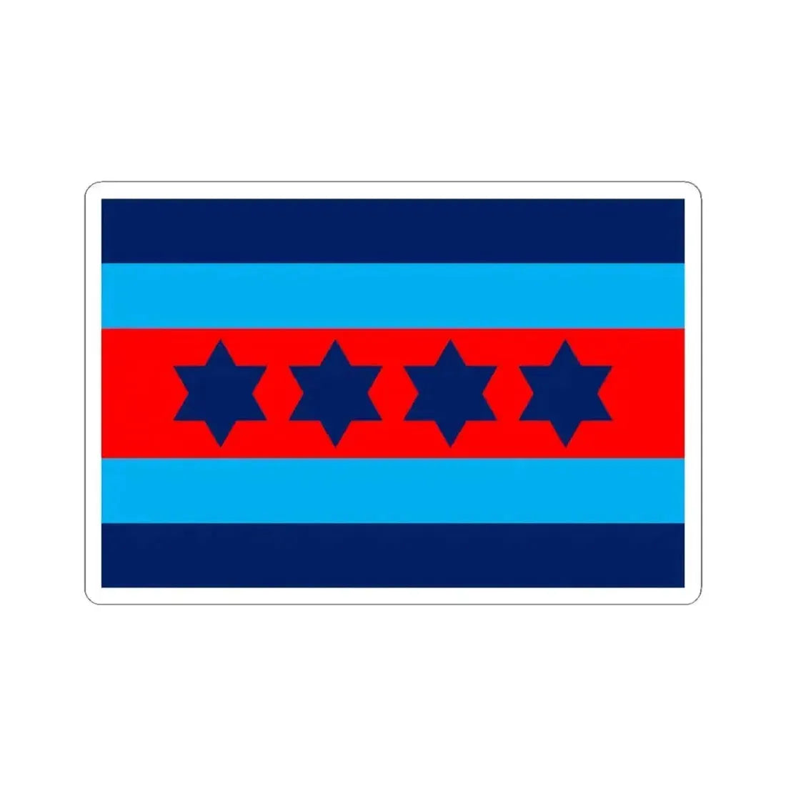 Australian Air Chief Marshal Officer Distinguishing Flag (Australia) STICKER Vinyl Kiss-Cut Decal 4 Inch White - The Sticker Space