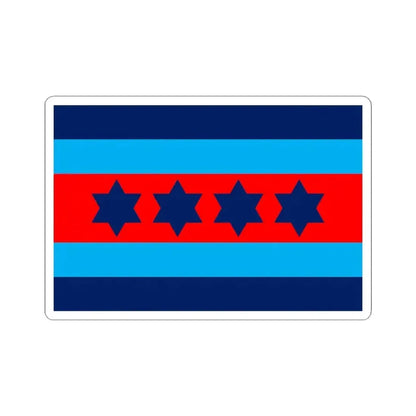 Australian Air Chief Marshal Officer Distinguishing Flag (Australia) STICKER Vinyl Kiss-Cut Decal 4 Inch White - The Sticker Space