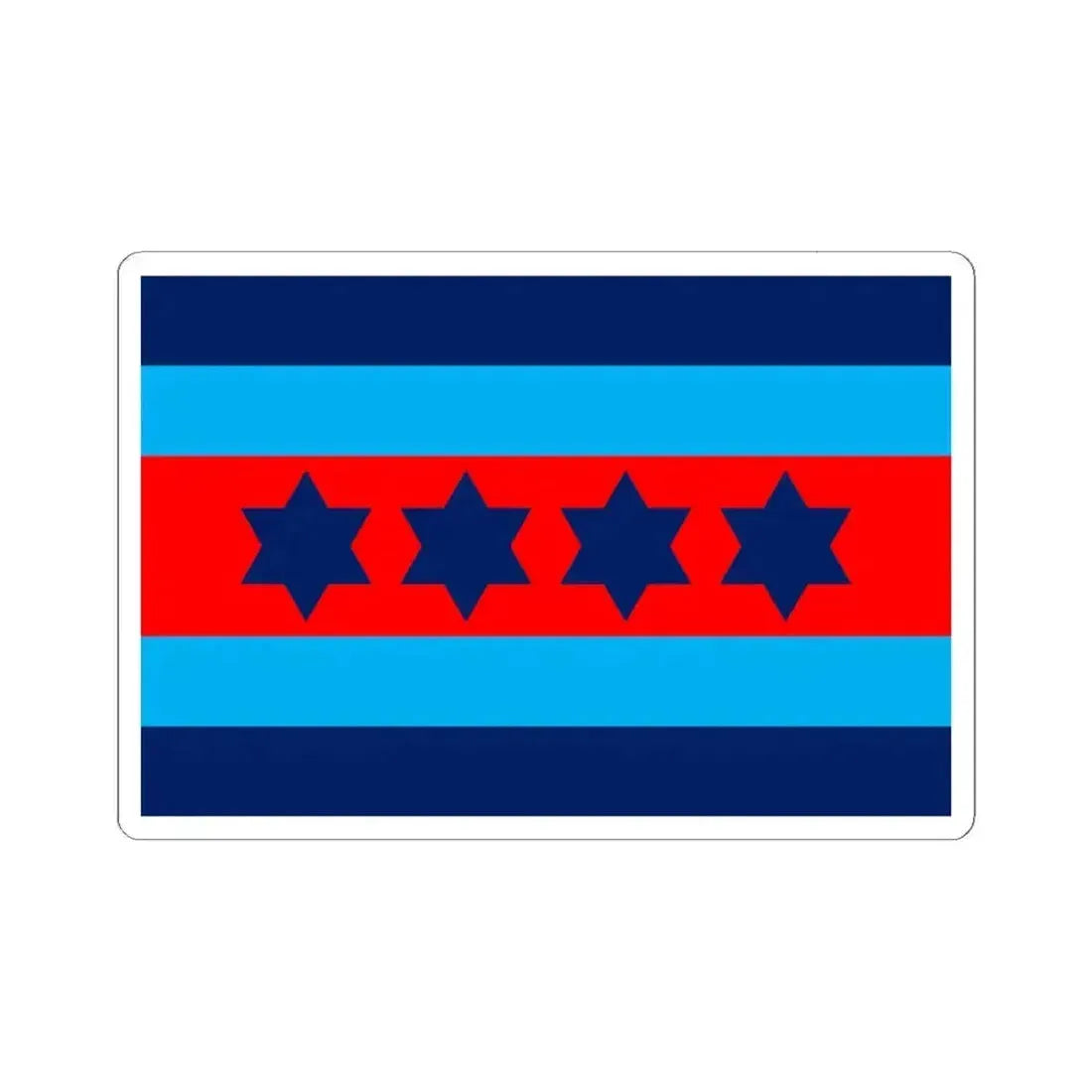 Australian Air Chief Marshal Officer Distinguishing Flag (Australia) STICKER Vinyl Kiss-Cut Decal 6 Inch White - The Sticker Space