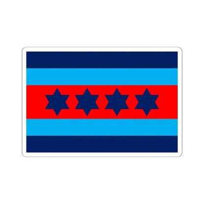 Australian Air Chief Marshal Officer Distinguishing Flag (Australia) STICKER Vinyl Kiss-Cut Decal 6 Inch White - The Sticker Space