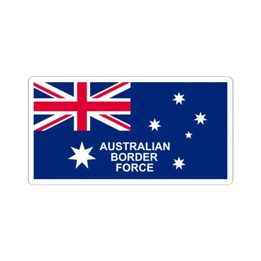 Australian Border Force Flag (Australia) STICKER Vinyl Kiss-Cut Decal 2 Inch White - The Sticker Space