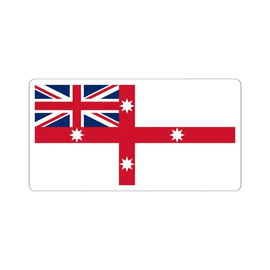 Australian Colonial Flag (Australia) STICKER Vinyl Kiss-Cut Decal 4 Inch White - The Sticker Space
