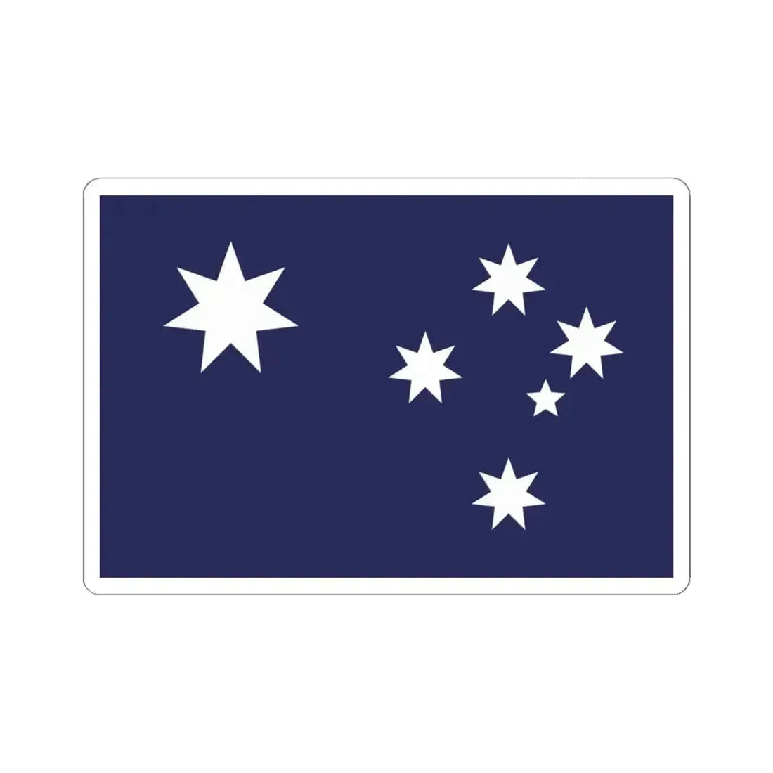 Australian Commonwealth Flag - Ausflag (Australia) STICKER Vinyl Kiss-Cut Decal 6 Inch White - The Sticker Space