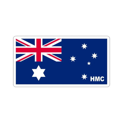 Australian Customs Flag 1904-1909 (Australia) STICKER Vinyl Kiss-Cut Decal 6 Inch White - The Sticker Space