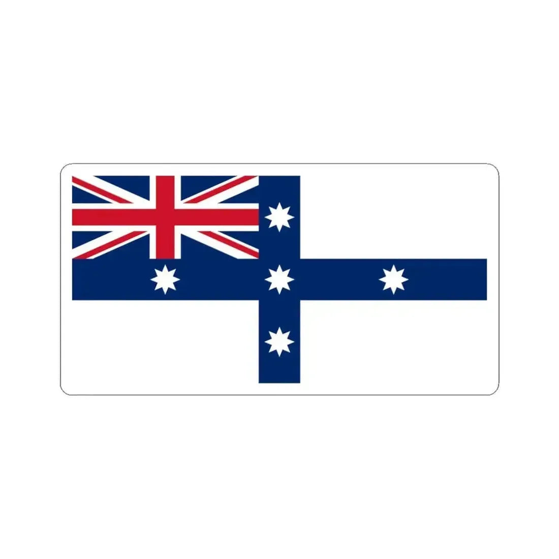 Australian Federation Flag (Australia) STICKER Vinyl Kiss-Cut Decal 6 Inch White - The Sticker Space