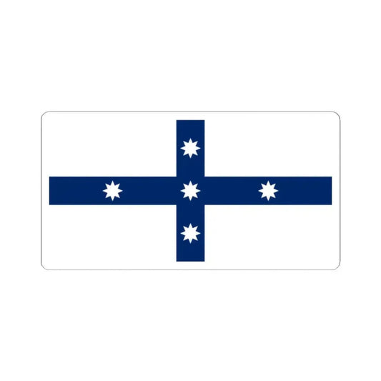 Australian Federation Flag without Union Jack (Australia) STICKER Vinyl Kiss-Cut Decal 2 Inch White - The Sticker Space