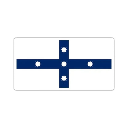 Australian Federation Flag without Union Jack (Australia) STICKER Vinyl Kiss-Cut Decal 3 Inch White - The Sticker Space